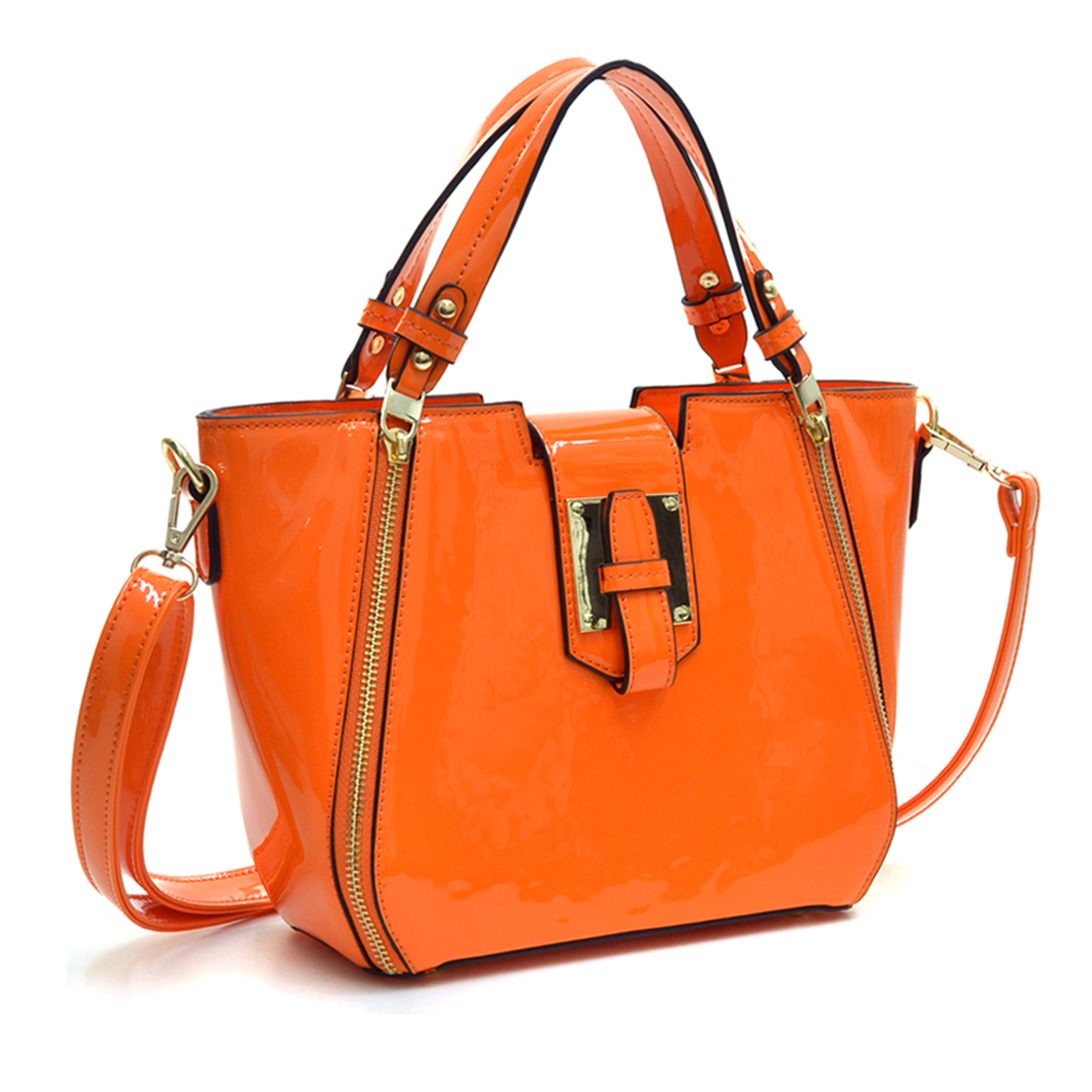 Leather Shoulder Bag - Marmalade